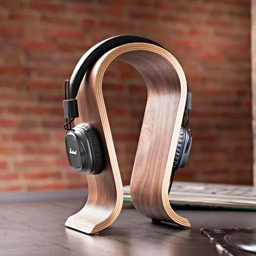 Suport din lemn pentru căști