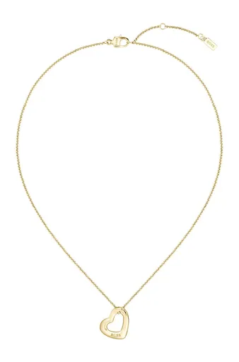 Hugo Boss Colier romantic din oțel placat cu aur Honey Boundless 1580722