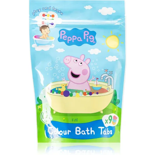 Peppa Pig Colour Bath Tabs tablete colorate efervescente pentru baie 9x16 g