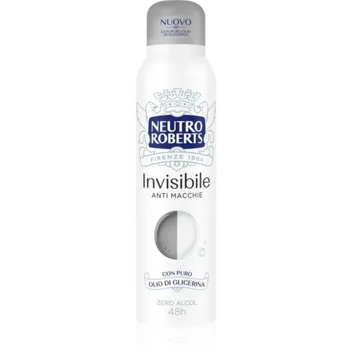 Neutro Roberts Invisible Anti Macchie deodorant spray revigorant cu o eficienta de 48 h 150 ml
