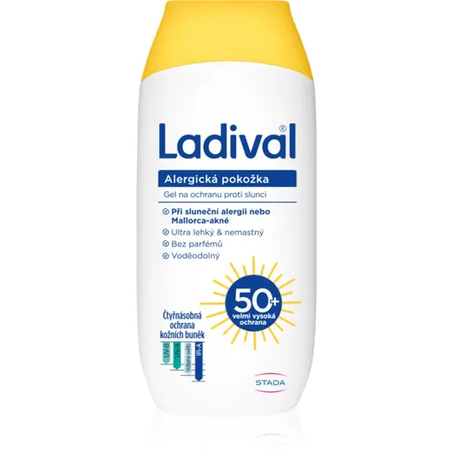 Ladival Allergic Skin Lotiune protectie gel crema impotriva alergie la soare SPF 50+ 200 ml
