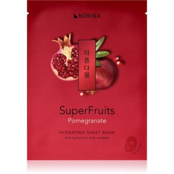 KORIKA SuperFruits Pomegranate - Hydrating Sheet Mask mască textilă hidratantă Pomegranate 25 g