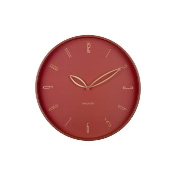 Karlsson 6012RD design ceas de perete roșu,diametru 40 cm