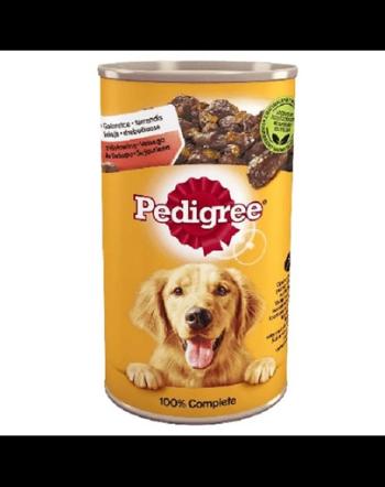 PEDIGREE Adult 12x1200g Conserve hrana umeda caini, cu pui si morcovi in aspic