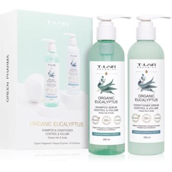 T-LAB Organics Organic Eucalyptus Set set cadou pentru par si scalp gras