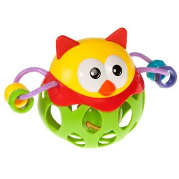 Bam-Bam Rattle jucărie cu activități cu zornăitoare 6m+ Owl 1 buc