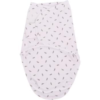 Bo Jungle B-Wrap Small Grey Feathers păturică de înfășat 3,2-6,4kg 1 buc