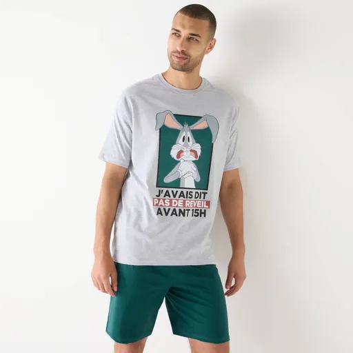 Pijamale cu mânecă scurtă Bugs Bunny