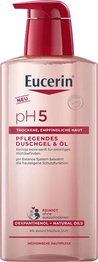 Eucerin Gel de duș & ulei pH5 (Shower Gel & Oil) 400 ml