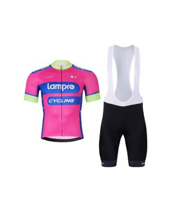 
                         Tricoul și pantaloni scurți de ciclism - LAMPRE 
                