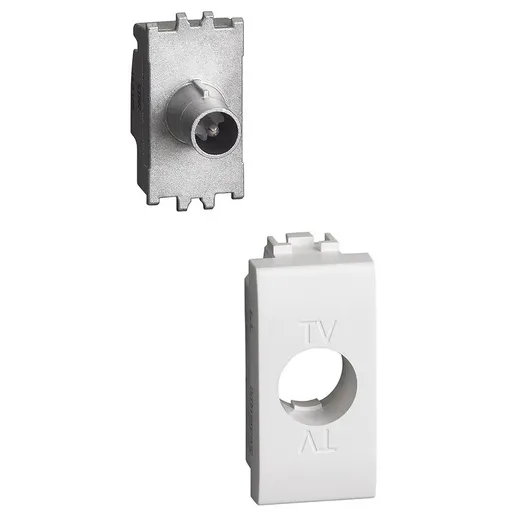 Priza tv directa 1 modul Bticino Living Light N4202DN, alb