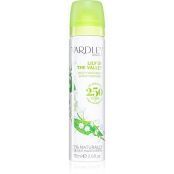 Yardley Lily Of The Valley spray pentru corp pentru femei 75 ml