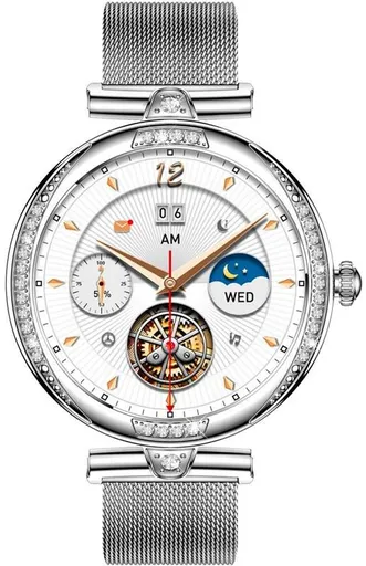 CARNEO Ceas inteligent CARNEO Seinna HR+ silver