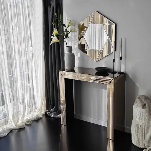 Dulap, Hanah Home, Dresser 1B, 91x85x30 cm, Bronz