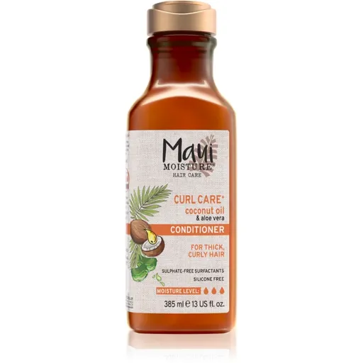 Maui Moisture Curl Quench + Coconut Oil balsam cu ulei de nucă de cocos pentru par ondulat si cret 385 ml