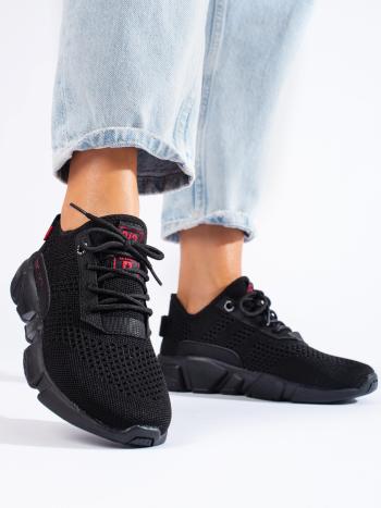 Pantofi de sport unic pentru femei negru fără toc