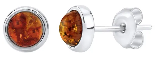 Silvego Cercei din argint cu chihlimbar natural JAAJE330