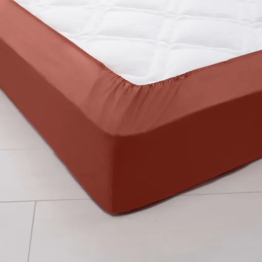 Cearșaf extensibil monocolor Colombine cu adâncimea colțurilor de 32 cm, din bumbac