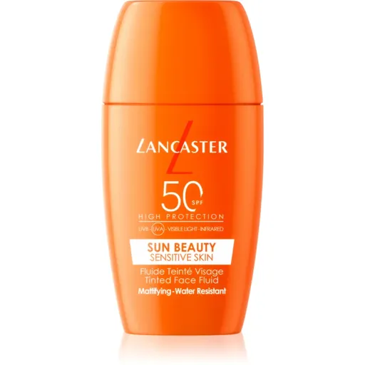 Lancaster Sun Sensitive Tinted Mattifying Fluid emulsie mata rezistent la apa SPF 50 30 ml