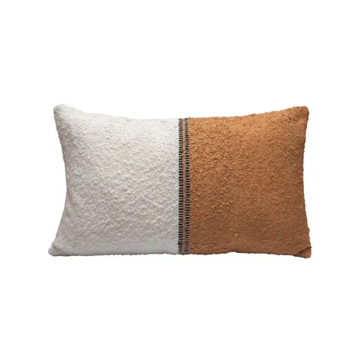 Pernă dreptunghiulară în două culori