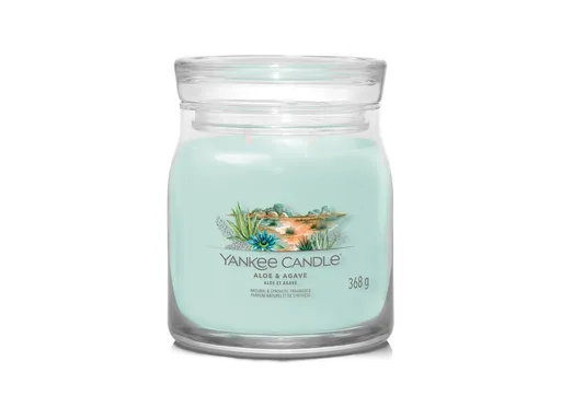 Yankee Candle Lumânare aromatică Signature pahar medium Aloe