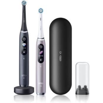 Oral B iO9 periuta de dinti electrica DUO Black Onyx & Rose Quartz 2 buc