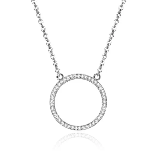 MOISS Colier elegant din argint cu zirconiu cubic N0000596