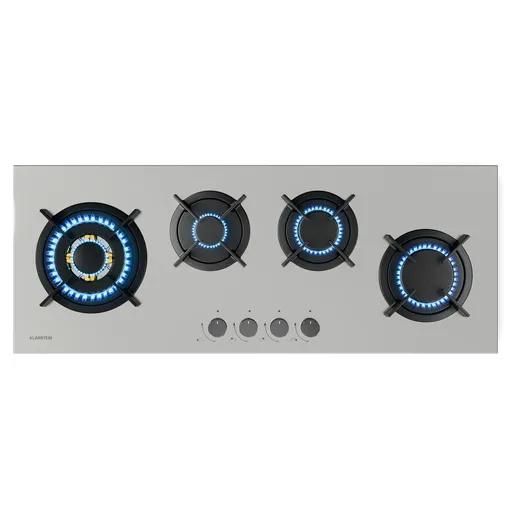 Klarstein Plită pe gaz Goldflame 4 Slim, 4 arzătoare, pentru gaz lichid sau natural