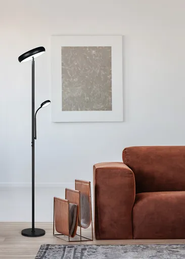 Lampadar Palermo, RL, 28x183 cm, 5W / 18W, 2x SMD, metal, negru mat