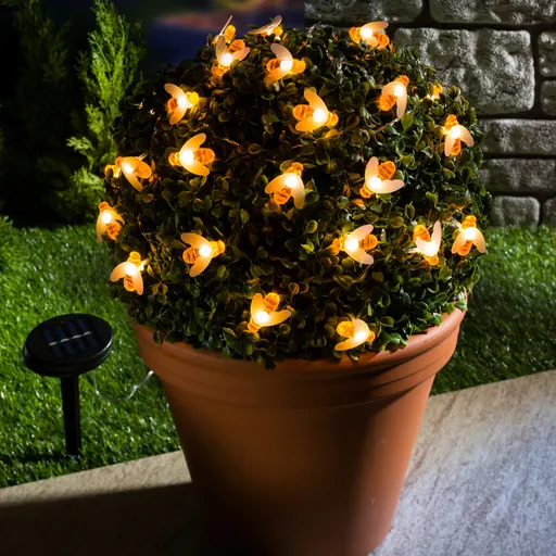 Lanț de lumină solară Albine