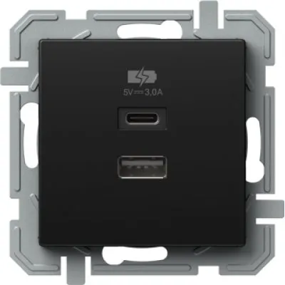 INCARCATOR USB 5V 3,0 AT negru, TEM Modul TEM-EQ68BKXO-U