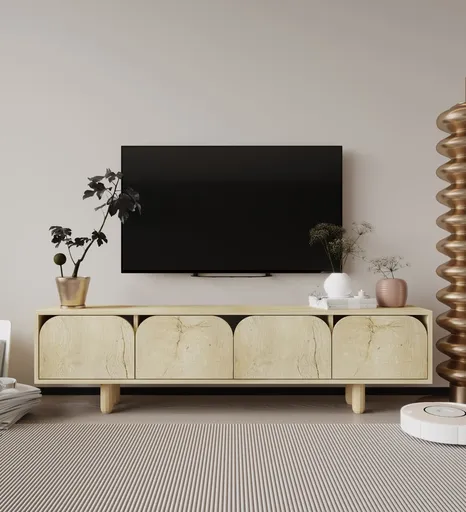 Comoda TV, Hanah Home, Lazio, 180x48x29.8 cm, PAL, Maro