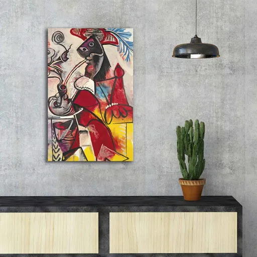 Tablou decorativ, FAMOUSART-085, Dimensiune: 45 x 70 cm, Multicolor