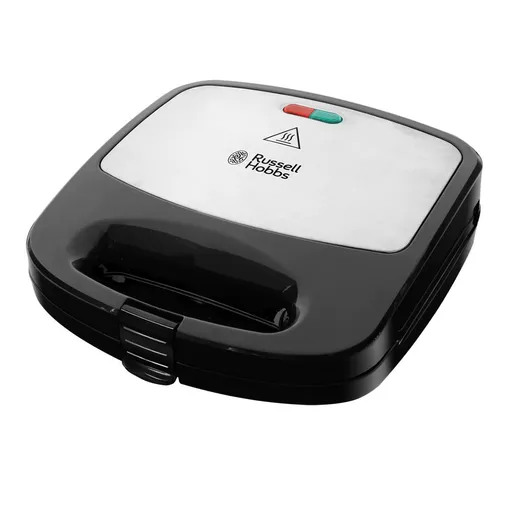 Sandwich maker Russell Hobbs Fiesta Deep Fill 24540-56 3in1, 750 W, 4 sandwich-uri, 3 placi diferite, Otel inoxidabil, Negru