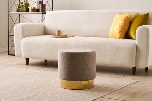 Taburet, Atelier del Sofa, 825BLC5123, Lemn, Maro