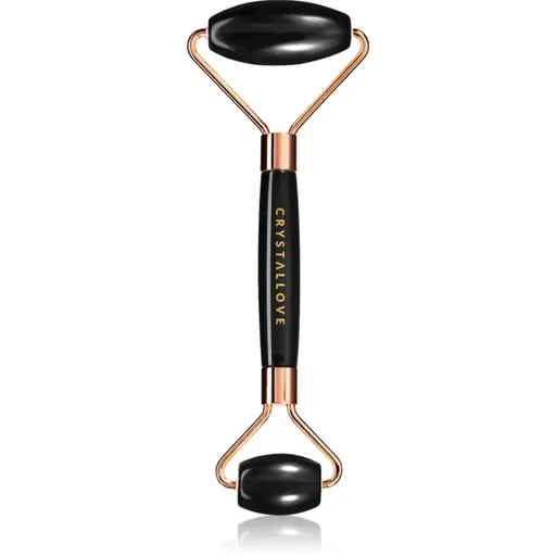 Crystallove Black Obsidian Roller rolă pentru masaj faciale 1 buc