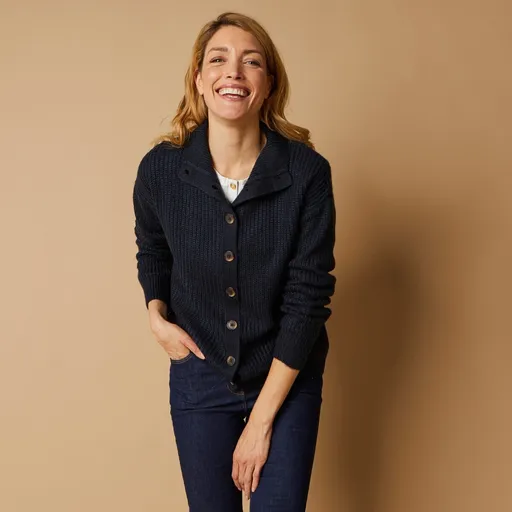 Cardigan elastic, model simplu, tricotat cu atingere de mohair