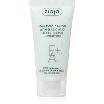 Ziaja Face Mask + Scrub with Elagic Acid masca exfolianta 55 ml