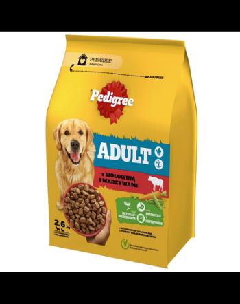 PEDIGREE Adult 2.6 kg cu vita si legume pentru caini de talie mare si medie