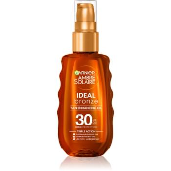 Garnier Ambre Solaire Ideal Bronze ulei pentru îngrijire și bronzare SPF 30 150 ml