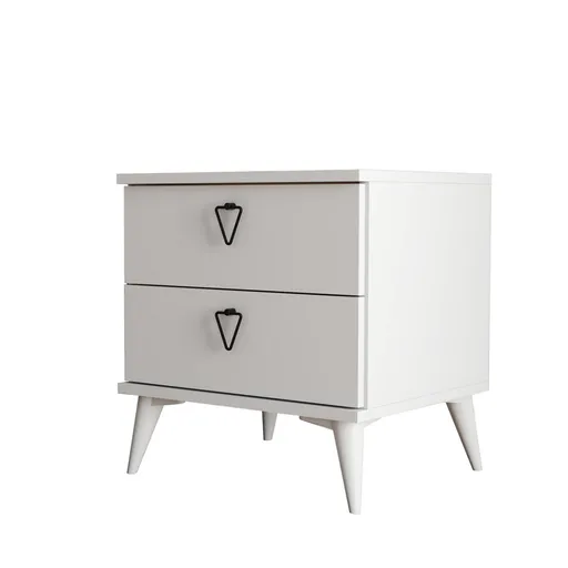 Noptieră Versa-Ce White, alb