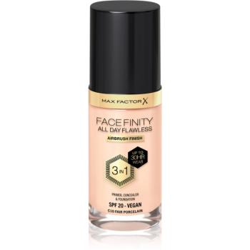 Max Factor Facefinity All Day Flawless machiaj persistent SPF 20 culoare 10 Fair Porcelain 30 ml