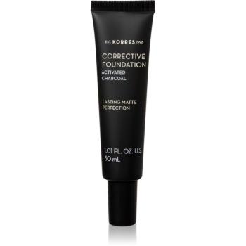 Korres Activated Charcoal fard corector pentru un efect de lunga durata SPF 15 ACF1 30 ml