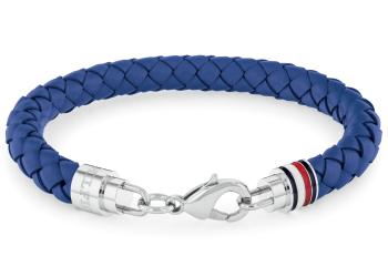 Tommy Hilfiger Brățară elegantă pentru bărbați din piele albastră 2790548