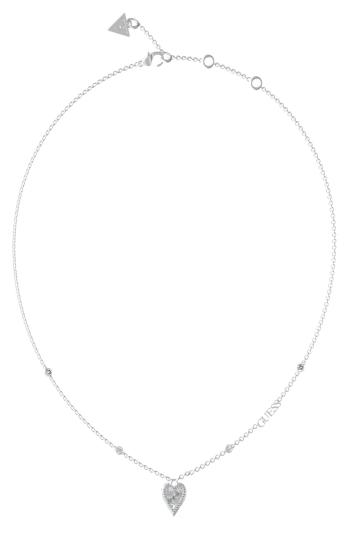 Guess Colier din oțel pentru femei Love Me Tender JUBN03241JWRHT/U