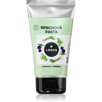 Leros Shower paste basil & verbena pastă naturală nutritie si hidratare 130 ml