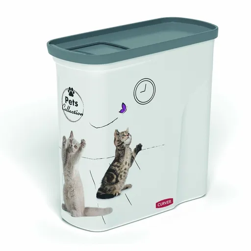 Recipient pentru hrană de animale Curver ,  model pisică, 2 l, 2 l
