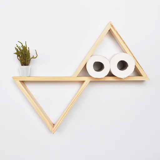 Raft de perete, Hanah Home, Aa005, 55x50x9 cm, Stejar