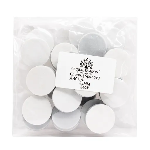 Rezerve (Burete) pentru Discuri de Pedichiura, 25 mm, 240, 25 buc