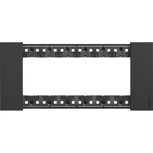Rama ornament 6 module Bticino Living Now KA4806KG, negru